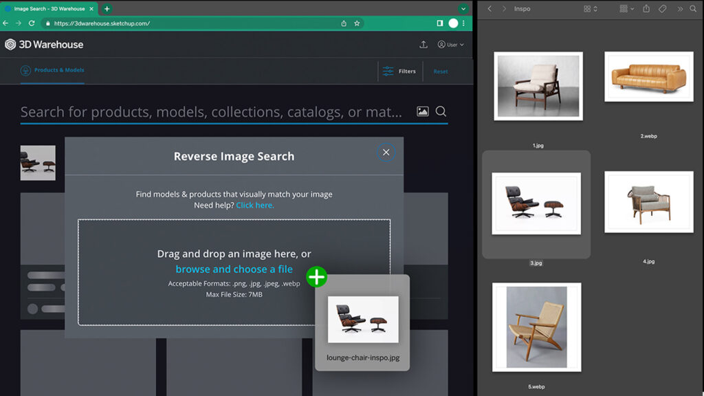 3D Warehouse AI image search